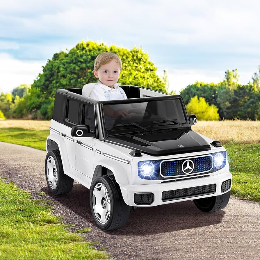 Mercedes-Benz 車型ぬいぐるみ ホワイト Amazon.com: Costzon Licensed Mercedes-Benz Kids Car, 12V 4WD